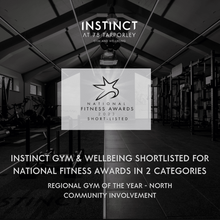Instinct Gym & Wellbeing shortlisted for two National Fitness Awards